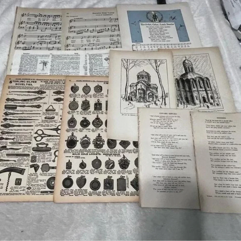 50+ piece Ephemera Lot 2 Collage Crafting Junk Journals Scrapbooking